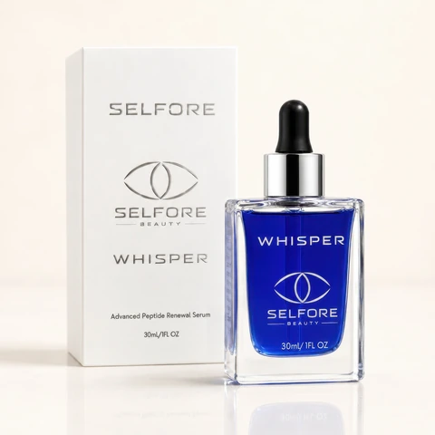 Whisper bottle and carton